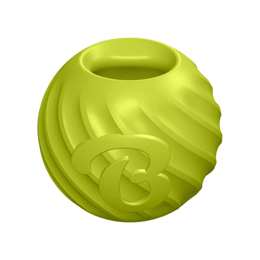 Benebone Rubber Ball. Round with grooves and hole.