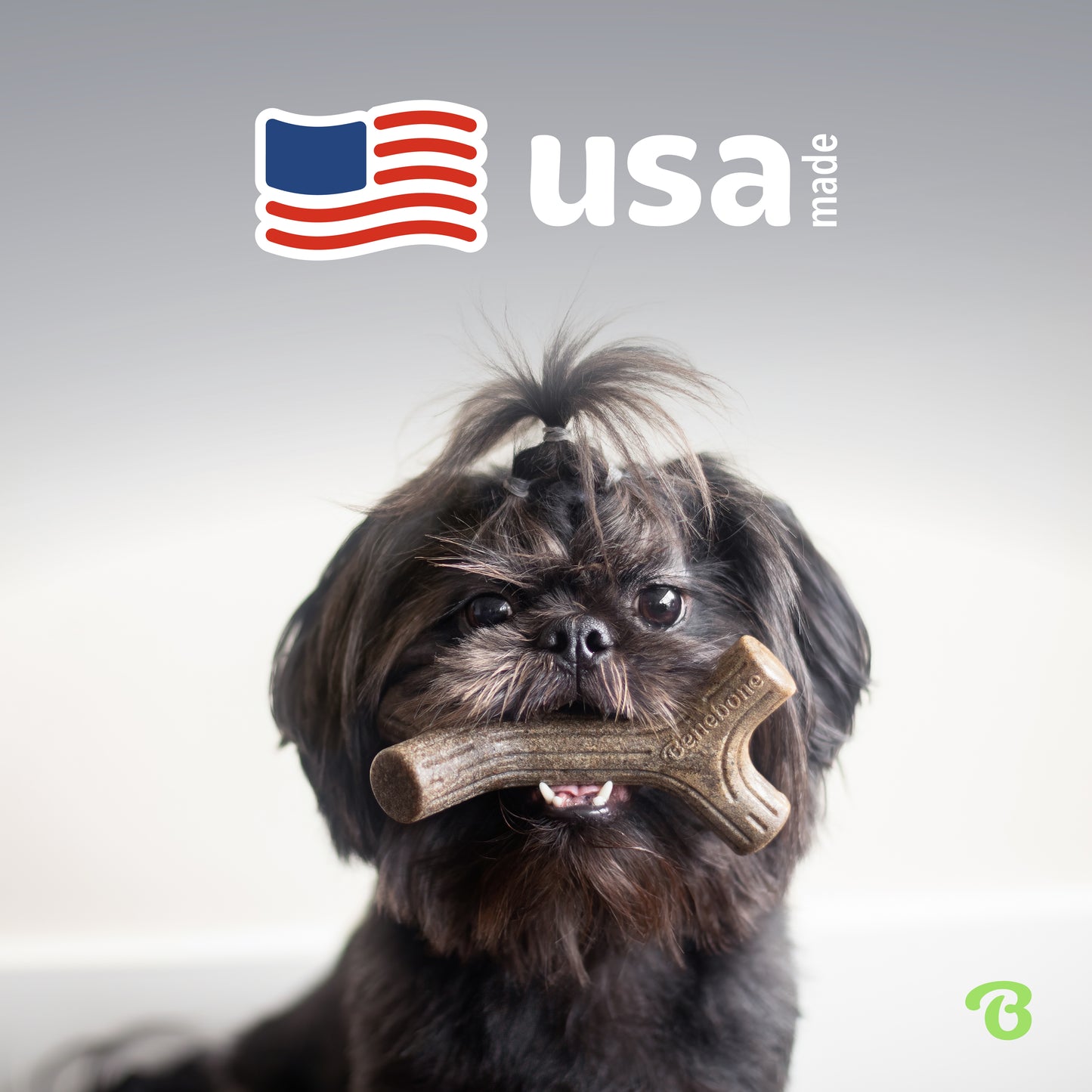 Durable dog chews made in the USA.