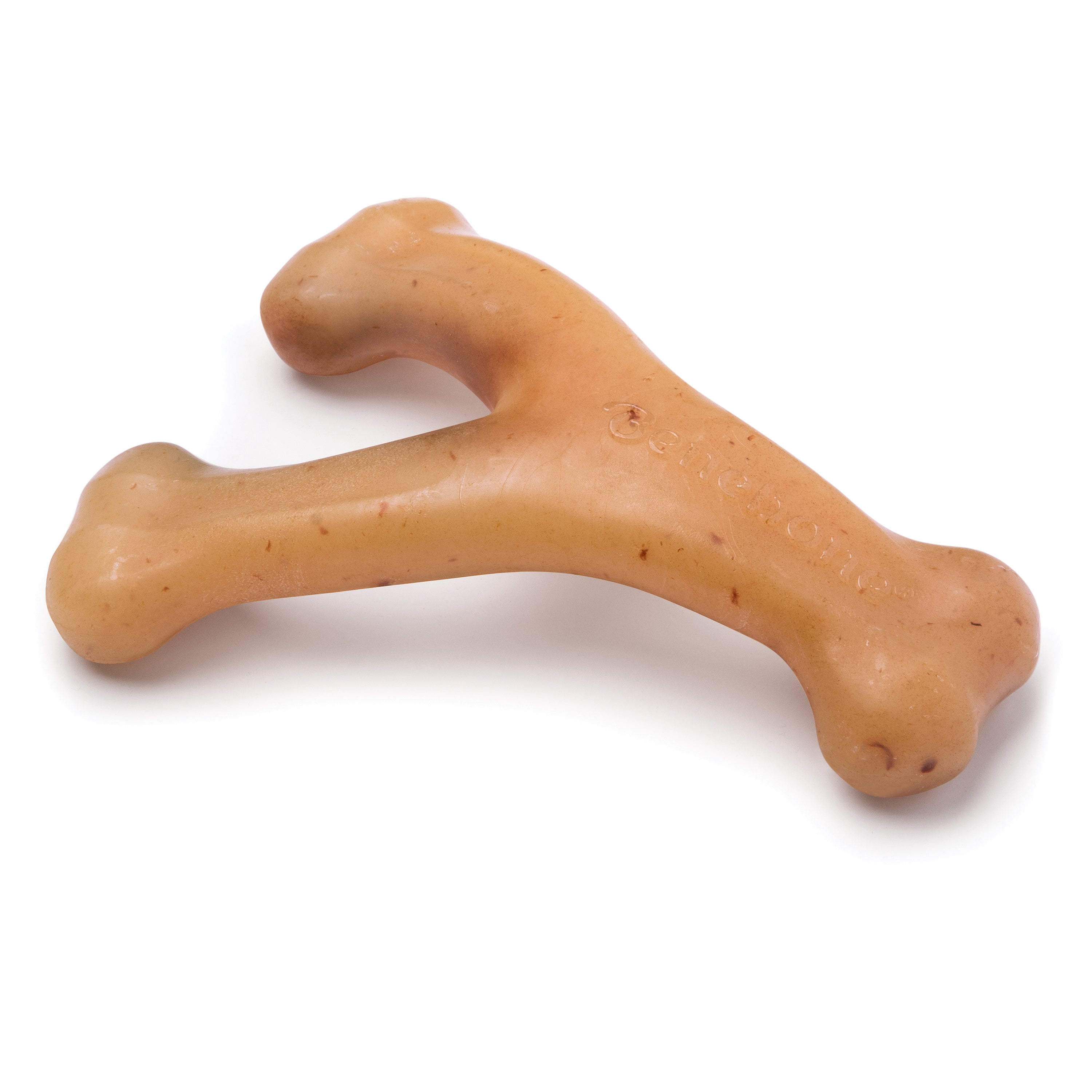 Benebone bacon flavored wishbone chew toy hotsell